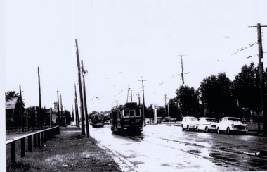 Photograph, Elwood Tram Shed, c. 1958