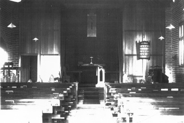 Photograph, Interior of St Bede's Church, Elwood, c. 1916