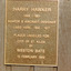 Rectangular metal plate inscribed with the following words: Harry Hawker 1889-1921 Aviator & Aircraft Designer lived here 1900-1911. Plaque unveiled for City of St Kilda by Weston Bate 12 February 1989