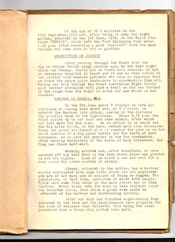 Typewritten page