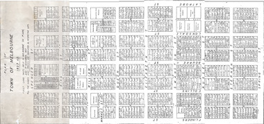 Document, Plan of Town of Melbourne 1837 AD, 1837 (original)