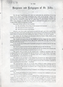 Administrative record - Notice, Notice to the Burgesses and Ratepayers of St Kilda, 17 May 1869 (original)