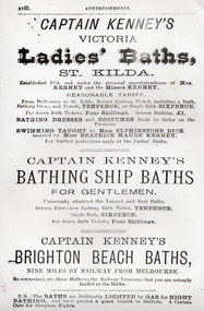 Poster - Advertisement, Captain Kenney's Victoria, 1880s