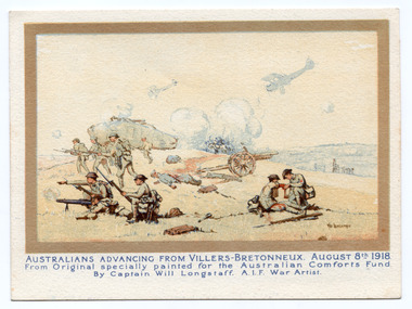 Ephemera - Seasonal card, Longstaff, Will et al, Australian Comforts Fund Xmas and New Year's Greetings 1918-19, 1918