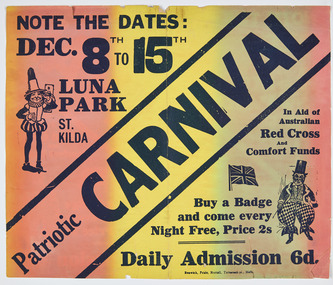 Ephemera - Poster, Patriotic Carnival, 1917