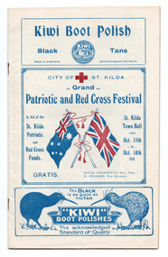 Ephemera - Special event program, Grand Patriotic and Red Cross Festival, 1916