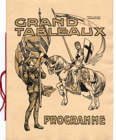 Ephemera - Concert program, Grand Tableaux Programme, 1915