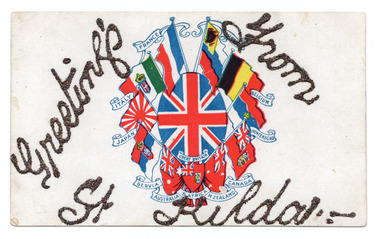 Ephemera - Postcard, Greetings from St Kilda, 1914-1918