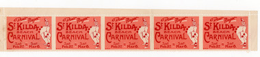 Ephemera - Stamps, Don't Forget St Kilda Beach Carnival Sat. Feb. 27 to Sat. Mar. 6, 1926