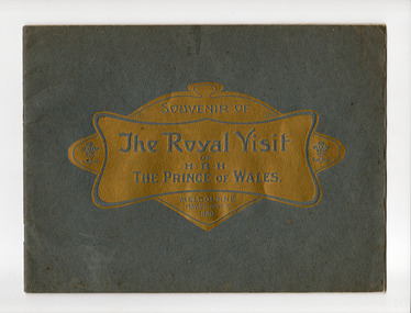 Souvenir - Booklet, Historic Souvenir of the Visit of His Royal Highness the Prince of Wales to Australia, 1920