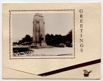 Ephemera - Seasonal card, Greetings, mid 20th century