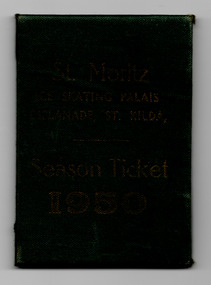 Ephemera - Ticket, St Moritz Ice Skating Palais Season Ticket 1950, 1950