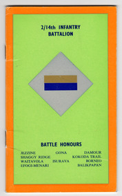 Document - Booklet, 2/14th Infantry Battalion, 1975