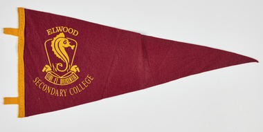 Ephemera - Pennant, Elwood High School Secondary College, 1980s