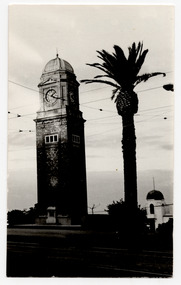 Photograph - Monument, St Kilda Shout Collective, Carlo Catani Memorial Clock Tower, 1981