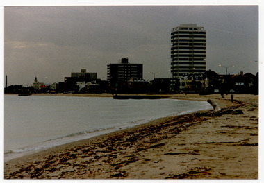 Photograph - St Kilda foreshore, Brookes Beach, St Kilda, c1980s