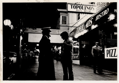 Photograph - Street scene, Martin Munz, Fitzroy Street, 1981