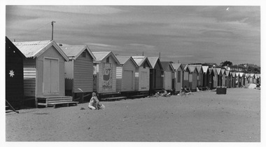 Photograph - Building, Brighton Bathing Boxes, c1980s