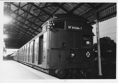 Photograph - Industrial, Red Rattler train, c1980s