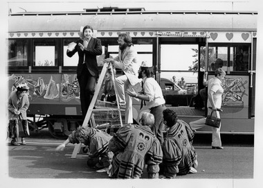 Photograph - Activism, St Kilda Shout Collective, Save St Kilda Train campaign, 1981