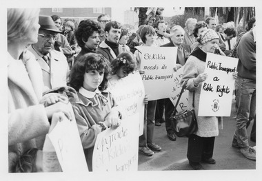 Photograph - Activism, Save St Kilda Train campaign, 1981