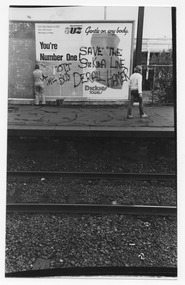 Photograph - Activism, Save St Kilda Train campaign, 1981