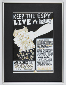 Artwork, other - Poster, Fred Negro, Keep the Espy Live Benefit, 2003