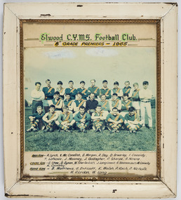 Photograph - Group portrait, Elwood CYMS Football Club, 1965