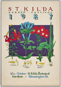 Artwork, other - Poster, St Kilda Garden Festival 1987