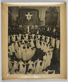 Photograph - Photograph of group, Debutante Ball Dancers at St Kilda Town Hall