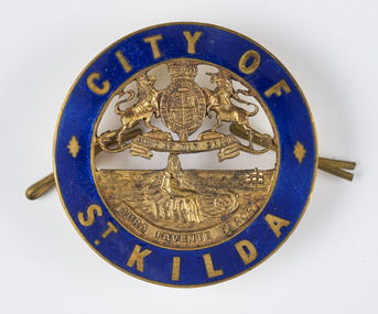 Memorabilia - Badge, Stokes & Sons medal makers, City of St Kilda