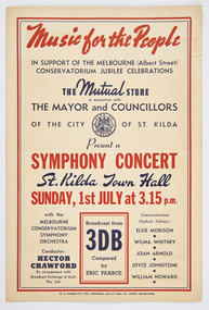 Ephemera - Poster, Music for the People, 1945