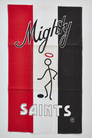 Souvenir - Tea towel, Mighty Saints, c1976-88