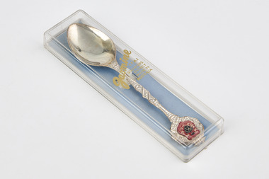 Souvenir - Teaspoon, St Kilda Park School teaspoon and case, 1982