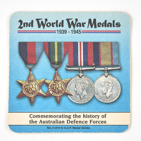 Memorabilia - Coaster, 2nd World War Medals 1939-1945, 1990s