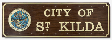 Sign - Council sign, City of St. Kilda, Pre 1994