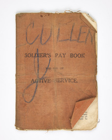 Administrative record - Pay book, Soldier's pay book, 1914