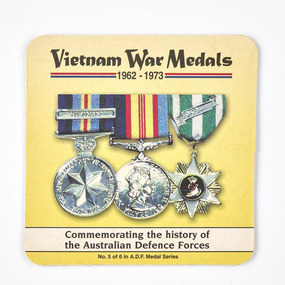 Memorabilia - Coaster, Vietnam War Medals 1939-1945, 1990s