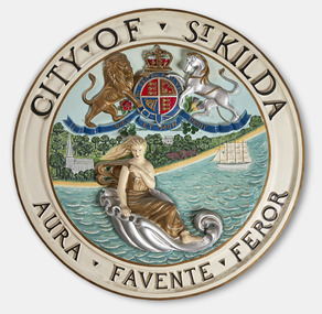 Sign - Council crest, City of St Kilda
