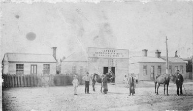 Photograph, J. Parry General Blacksmith Shoeing Forge at 05 Main Street Stawell