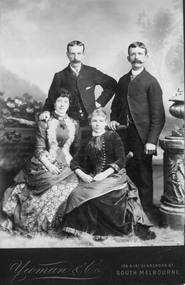 Photograph, Studio Portrait of 4 unknown persons