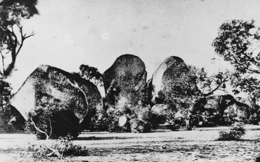 Photograph, Sister Rocks looking North c1860's