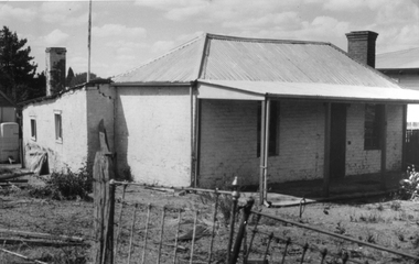 Photograph, Miners Small Brick Cottage  -- early example in Curtis St