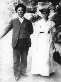 Photograph, Mr. Alf Bush & Mrs. Rosina Bush nee Marshall