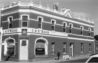 Photograph - Commercial Bank of Australia or Australiasia, C.B.A. Bank on the corner of Wimmera and Main Sts