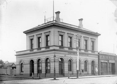 Photograph, Stawell Post Office Cnr Wimmera and Main Streets 1875