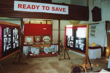 Photograph, Fire Brigade Memorabilia Display -- Coloured