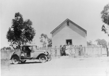 Photograph, Deep Lead Methodist Church with Children, Congregation & Rev F C Bremer -1927 to 1930 - 6 Photos