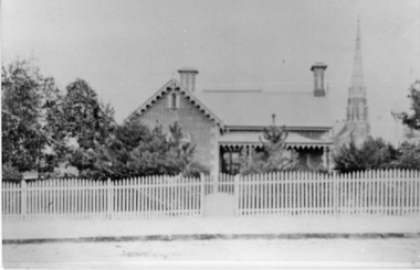Photograph, Anglican Vicarage in Main Street Stawell