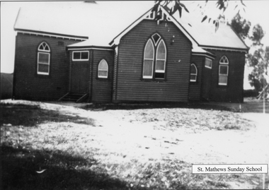 Photograph, Presbyterian Sunday school building in Scallan Street c1930's